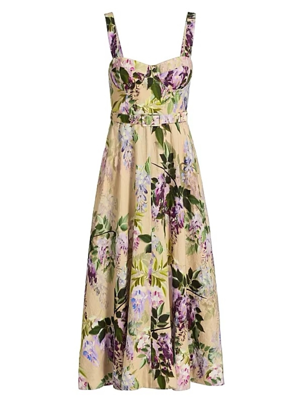 EUC Cara Cara Calypso Midi Dress Wisteria floral print Size 2 - Picture 9 of 10